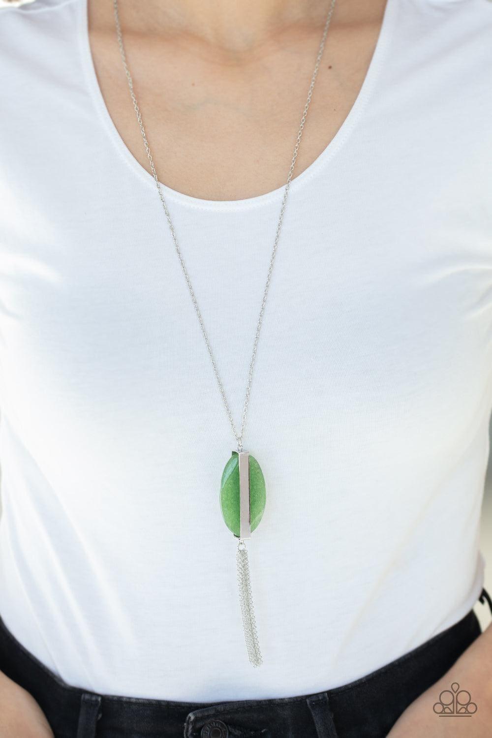 Paparazzi Accessories - Tranquility Trend - Green Necklace - Bling by JessieK