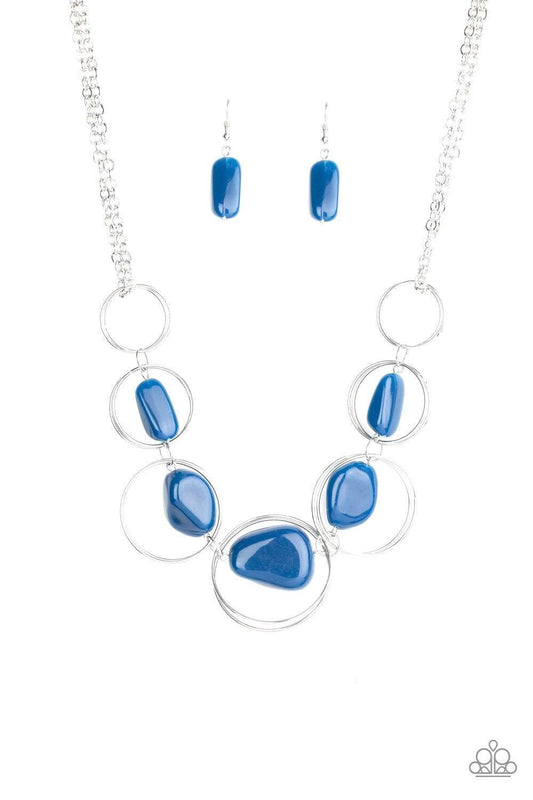 Paparazzi Accessories - Travel Log - Blue Necklace - Bling by JessieK