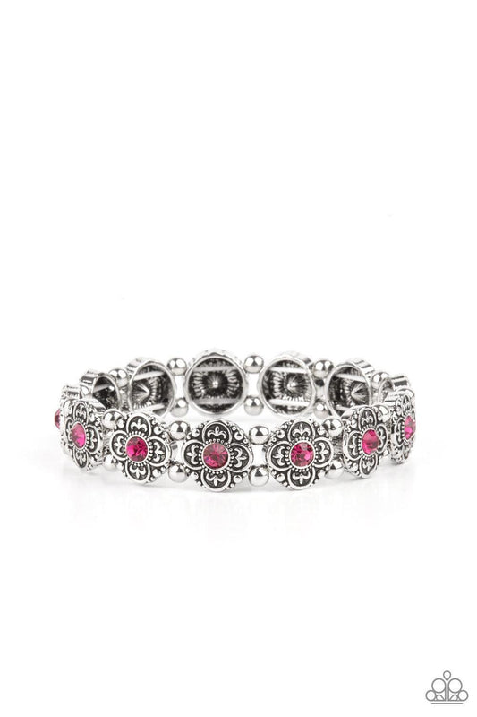 Paparazzi Accessories - Trés Magnifique - Pink Bracelet - Bling by JessieK