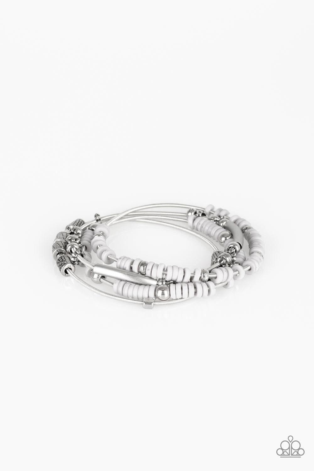 Paparazzi Accessories - Tribal Spunk - Silver Bracelet - Bling by JessieK