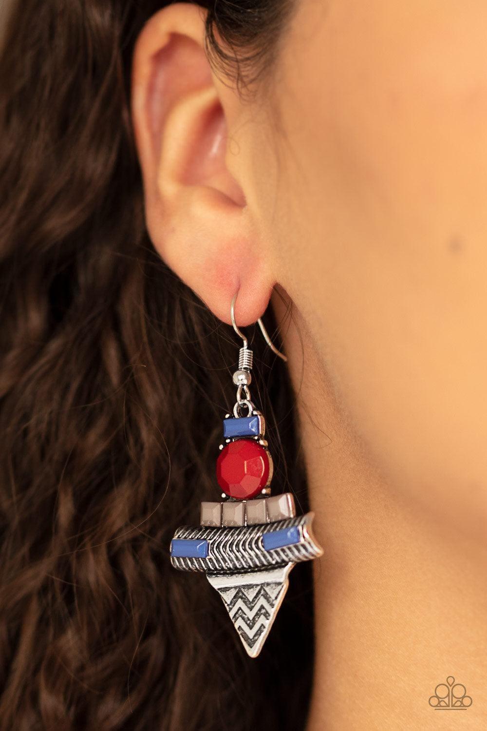 Paparazzi Accessories - Tribal Terrain - Multicolor Earrings - Bling by JessieK