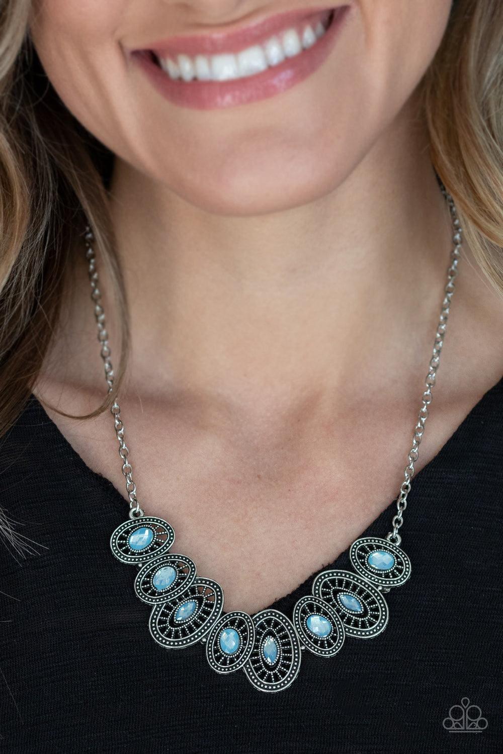 Paparazzi Accessories - Trinket Trove - Blue Necklace - Bling by JessieK