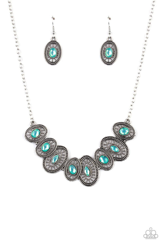 Paparazzi Accessories - Trinket Trove - Green Necklace - Bling by JessieK