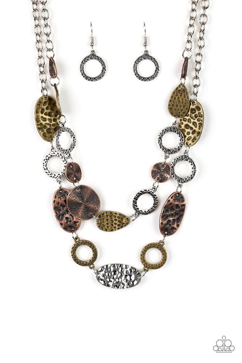 Paparazzi Accessories - Trippin On Texture - Multicolor Necklace - Bling by JessieK