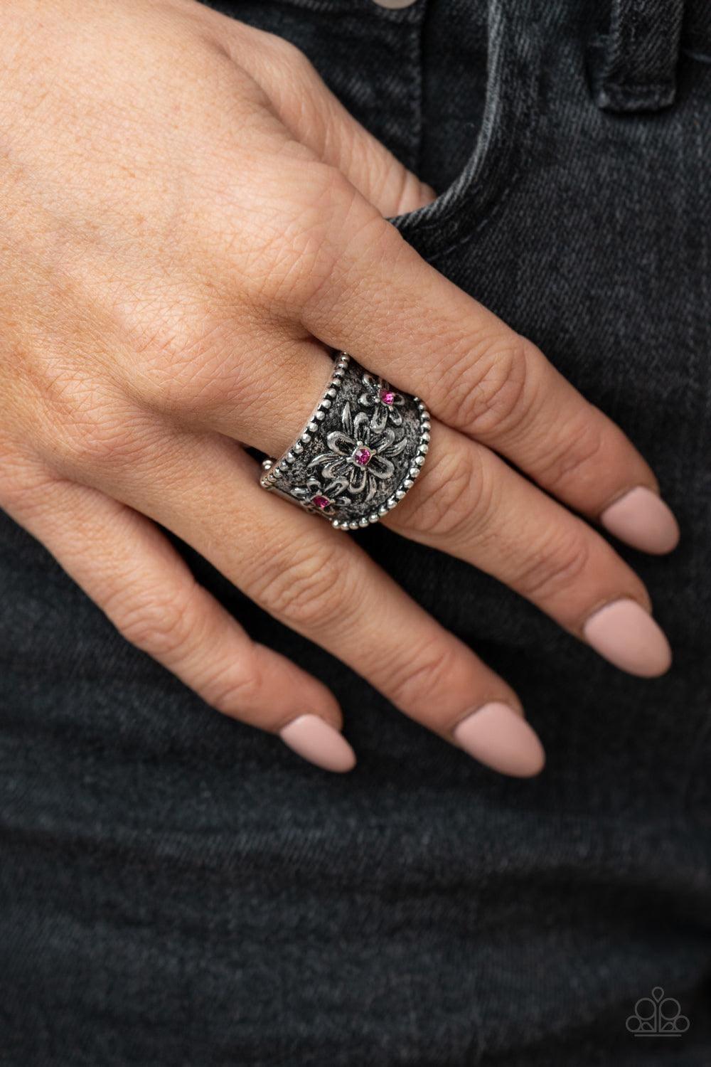 Paparazzi Accessories - Tropical Nights - Pink Ring - Bling by JessieK