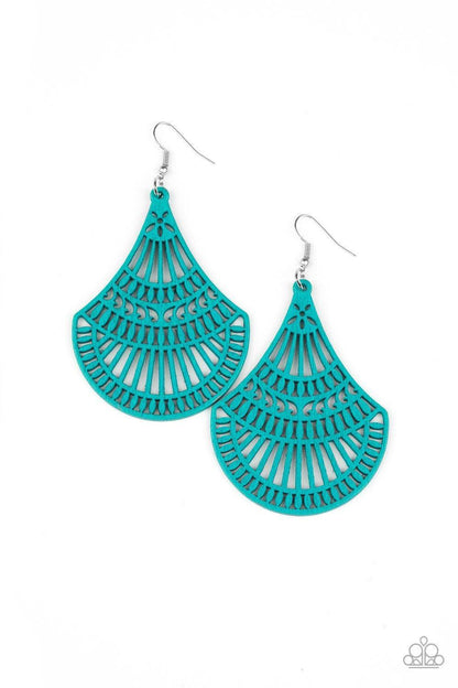 Paparazzi Accessories - Tropical Tempest - Blue Earrings - Bling by JessieK