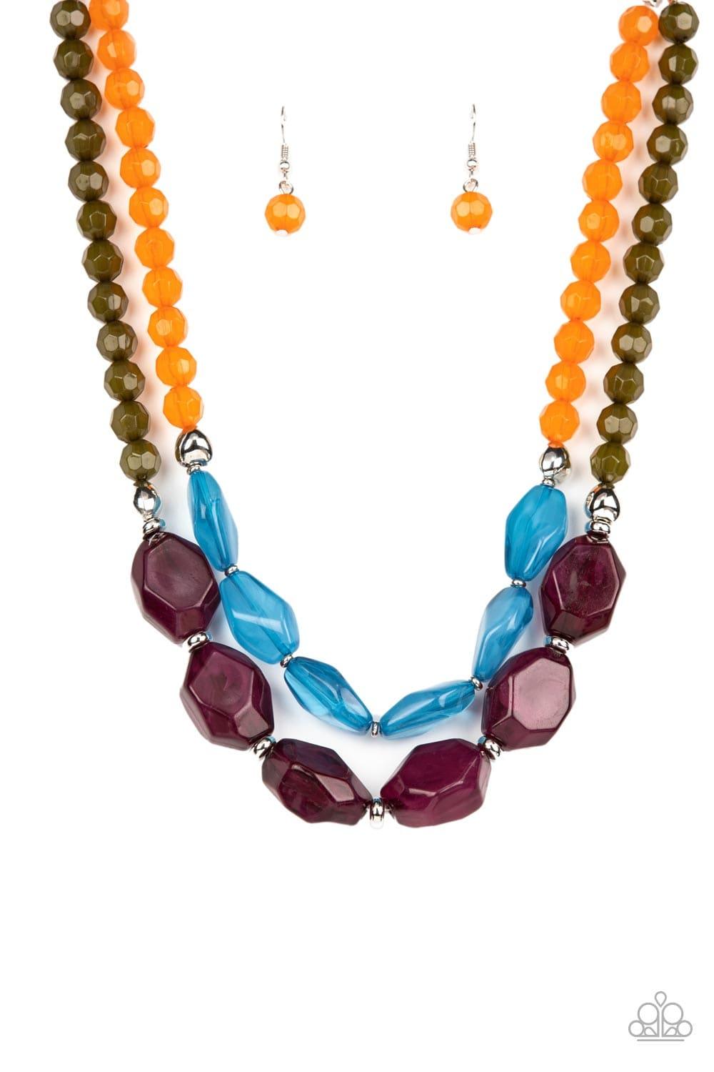 Paparazzi Accessories - Tropical Trove - Purple Necklace - Bling by JessieK
