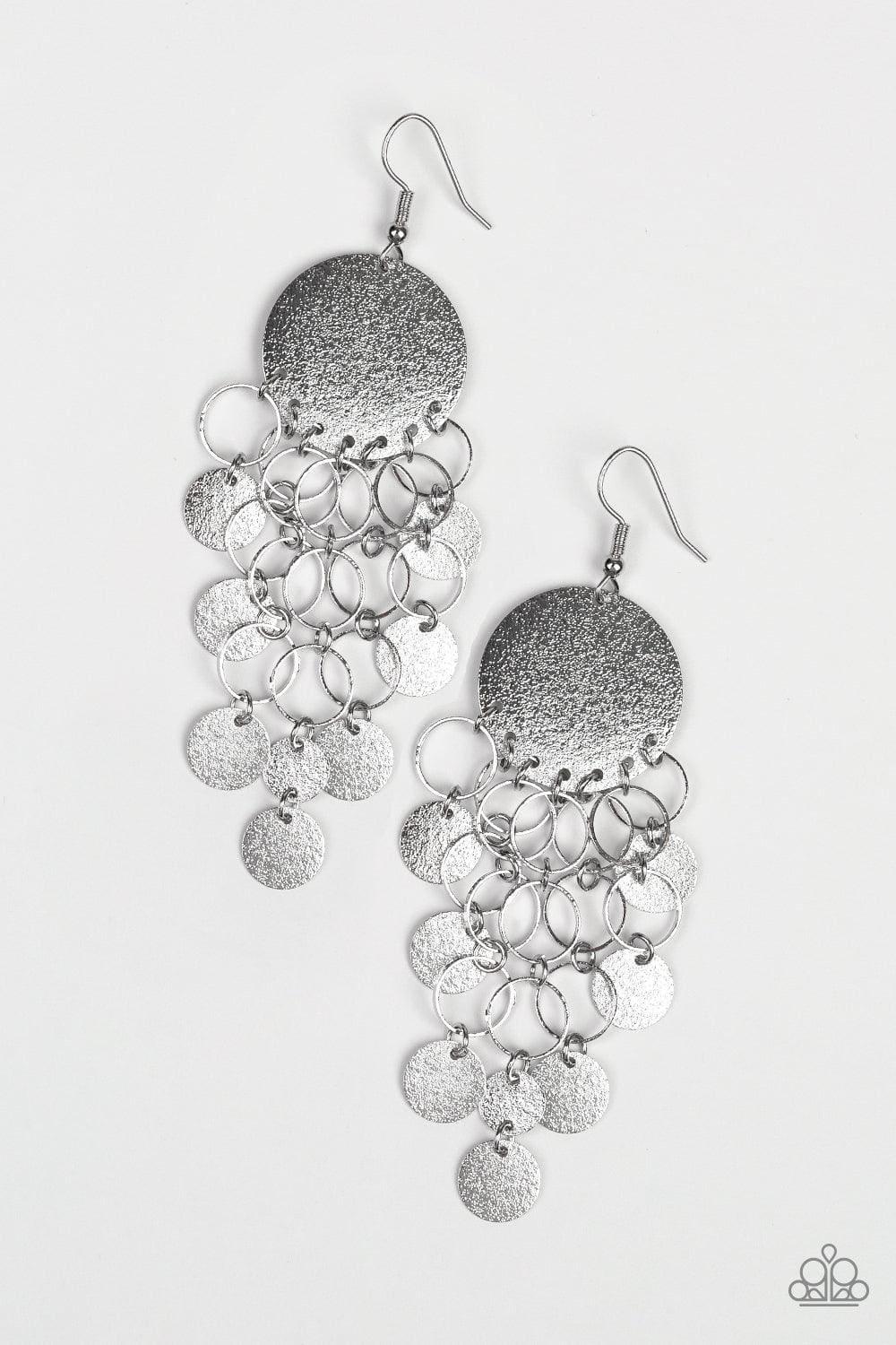 Paparazzi Accessories - Turn On The Brights - Silver Earrings - Bling by JessieK