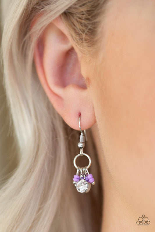 Paparazzi Accessories - Twinkling Trinkets - Purple Earrings - Bling by JessieK