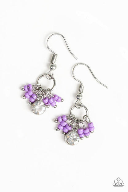 Paparazzi Accessories - Twinkling Trinkets - Purple Earrings - Bling by JessieK