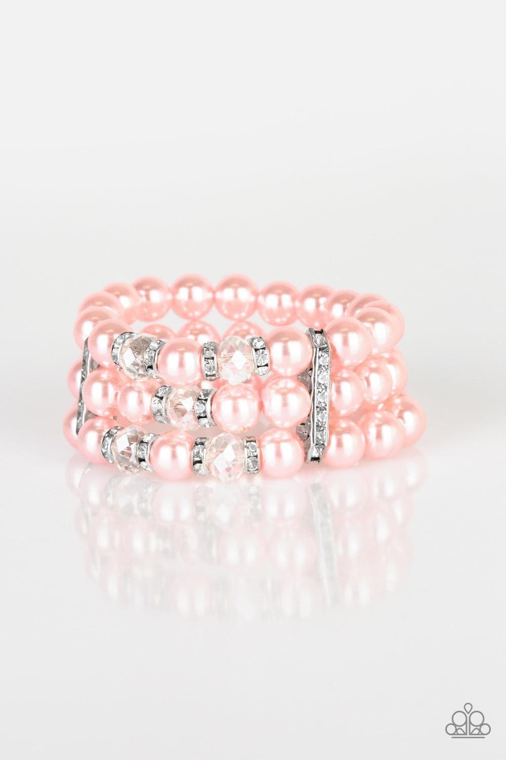 Paparazzi Accessories - Undeniably Dapper - Pink Bracelet - Bling by JessieK