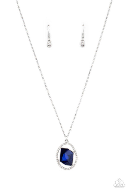 Paparazzi Accessories - Undiluted Dazzle - Blue Necklace - Bling by JessieK