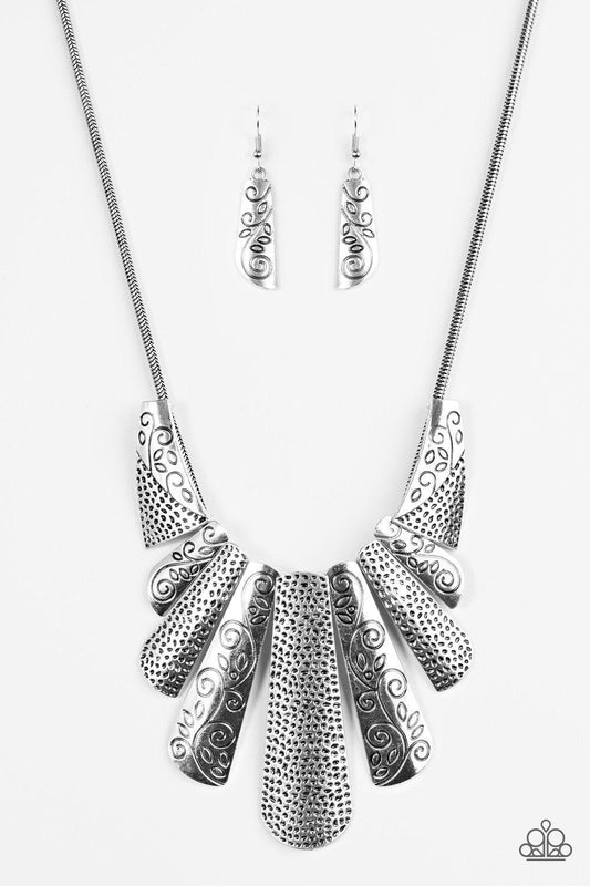 Paparazzi Accessories - Untamed - Silver Necklace - Bling by JessieK