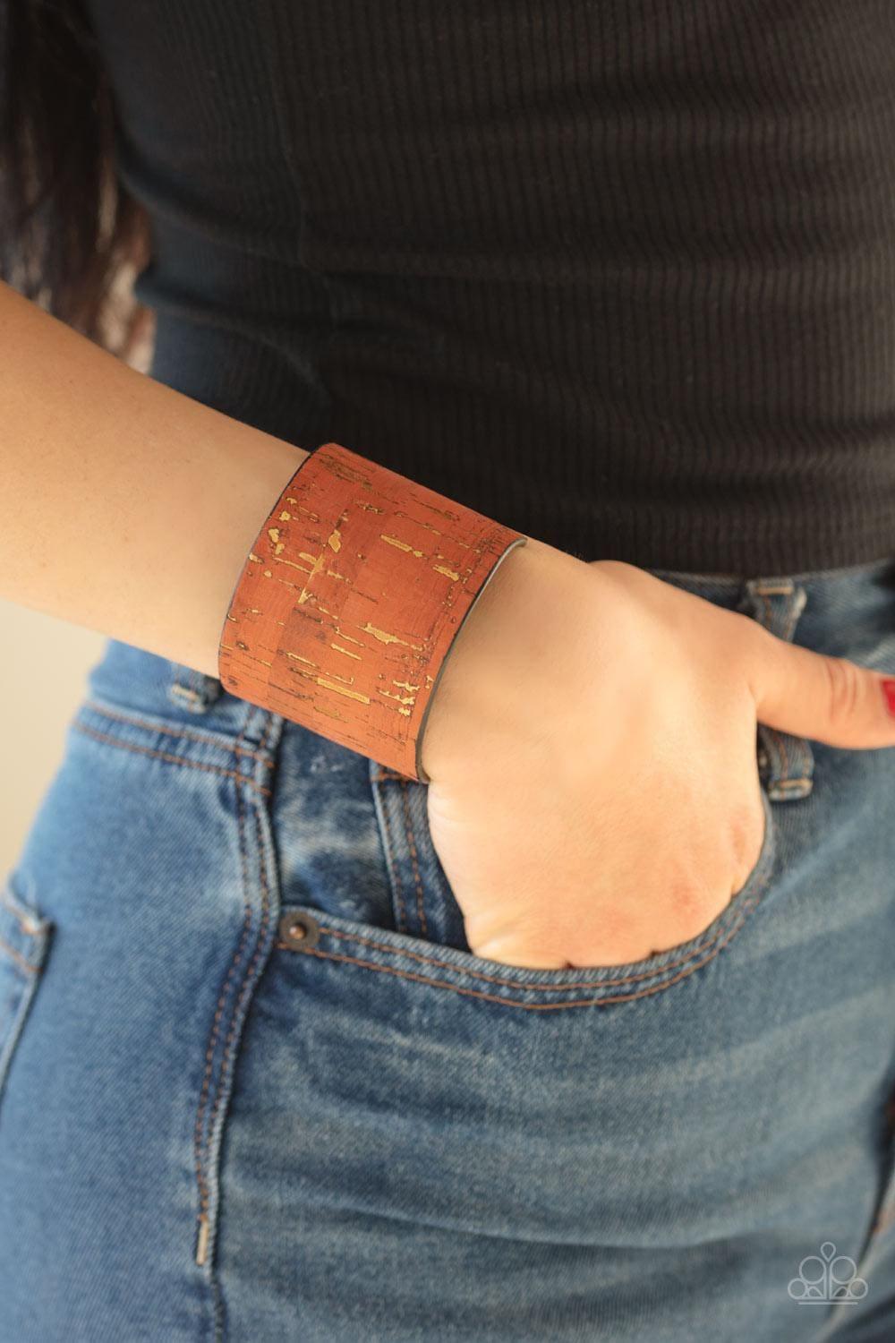 Paparazzi Accessories - Up To Scratch - Orange Bracelet - Bling by JessieK