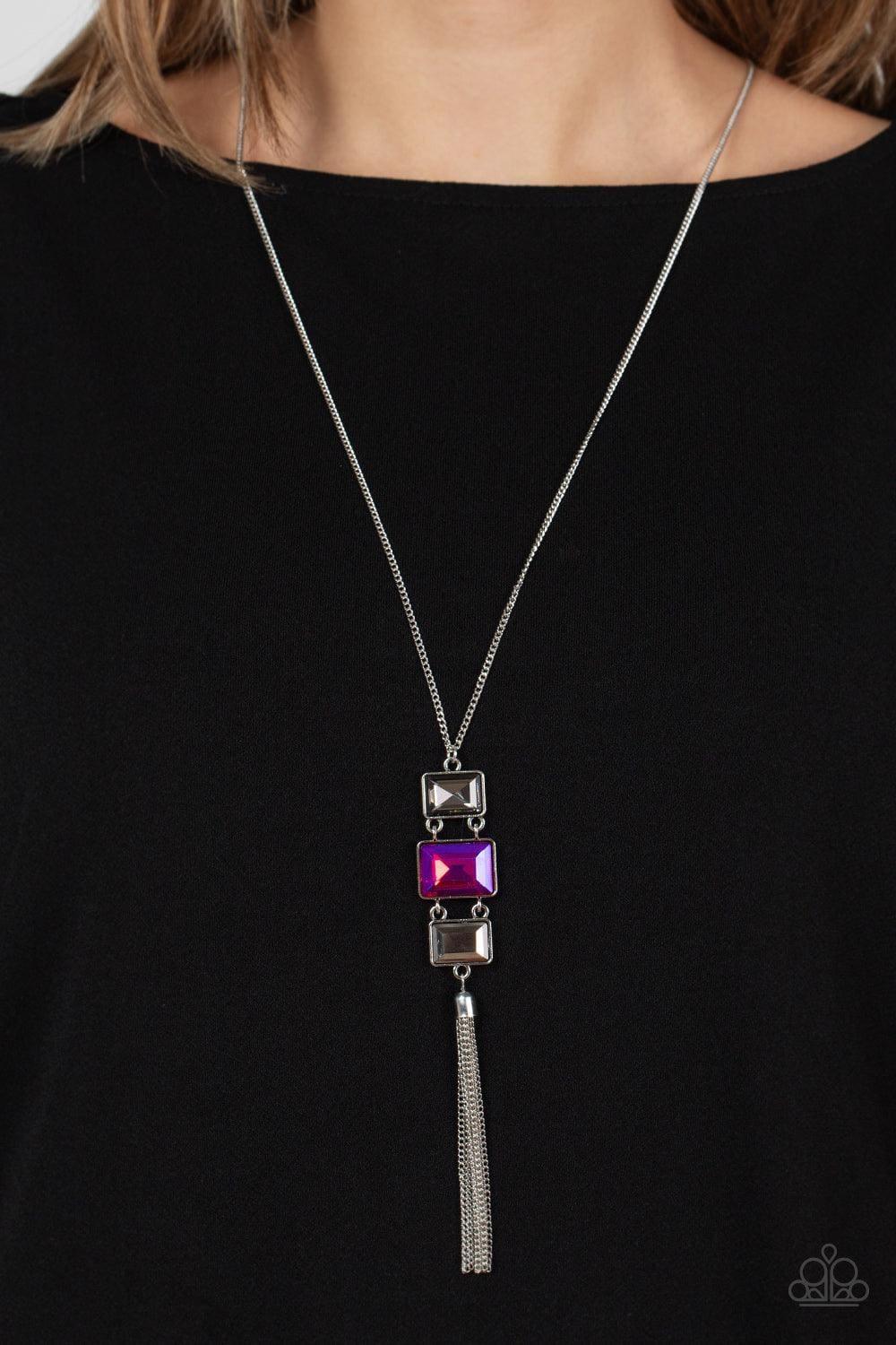 Paparazzi Accessories - Uptown Totem - Pink Necklace - Bling by JessieK