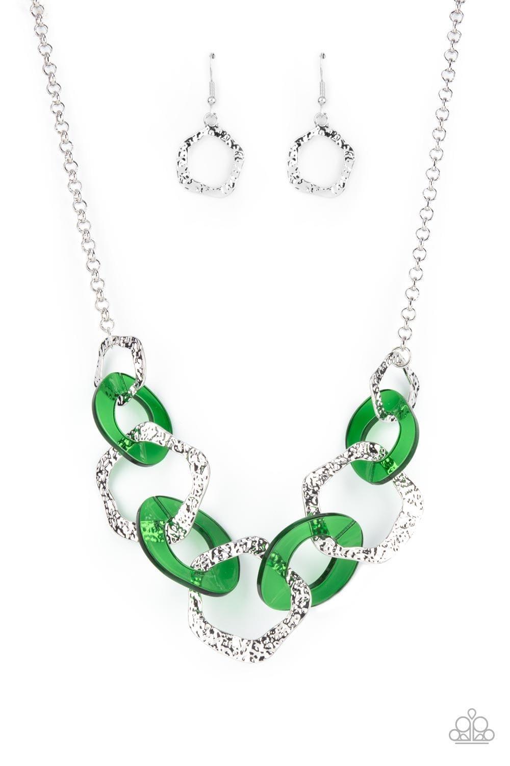 Paparazzi Accessories - Urban Circus - Green Necklace - Bling by JessieK