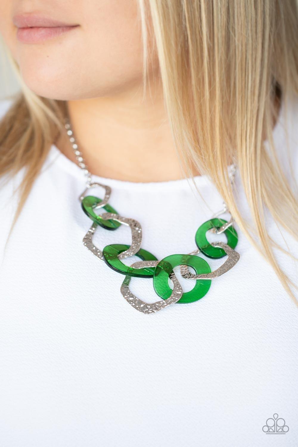 Paparazzi Accessories - Urban Circus - Green Necklace - Bling by JessieK
