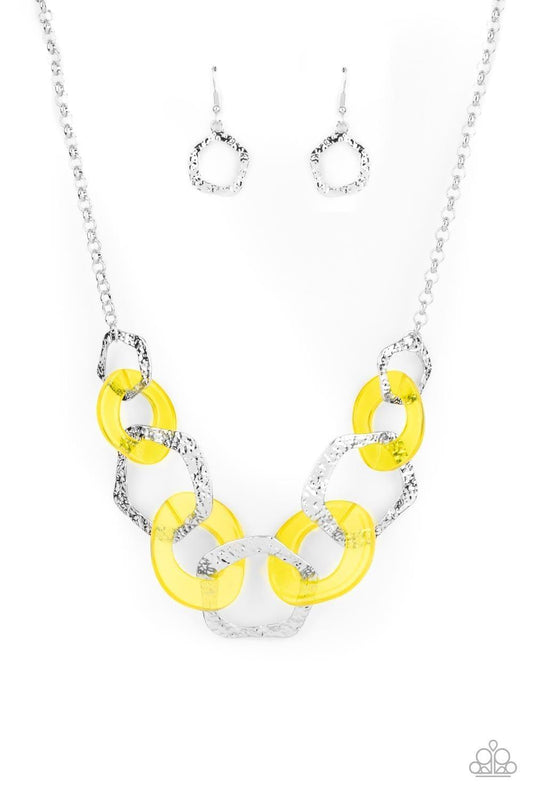Paparazzi Accessories - Urban Circus - Yellow Necklace - Bling by JessieK