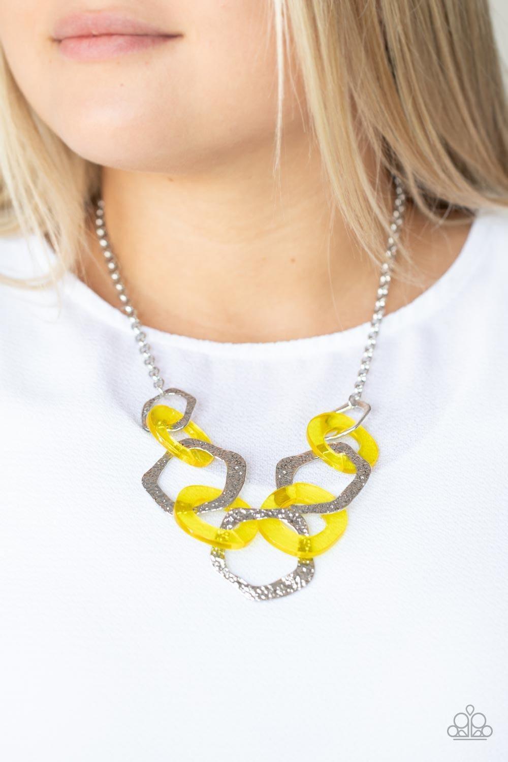 Paparazzi Accessories - Urban Circus - Yellow Necklace - Bling by JessieK