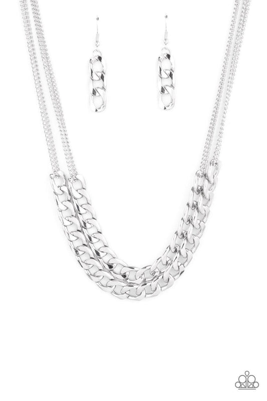 Paparazzi Accessories - Urban Culture - Silver Necklace - Bling by JessieK