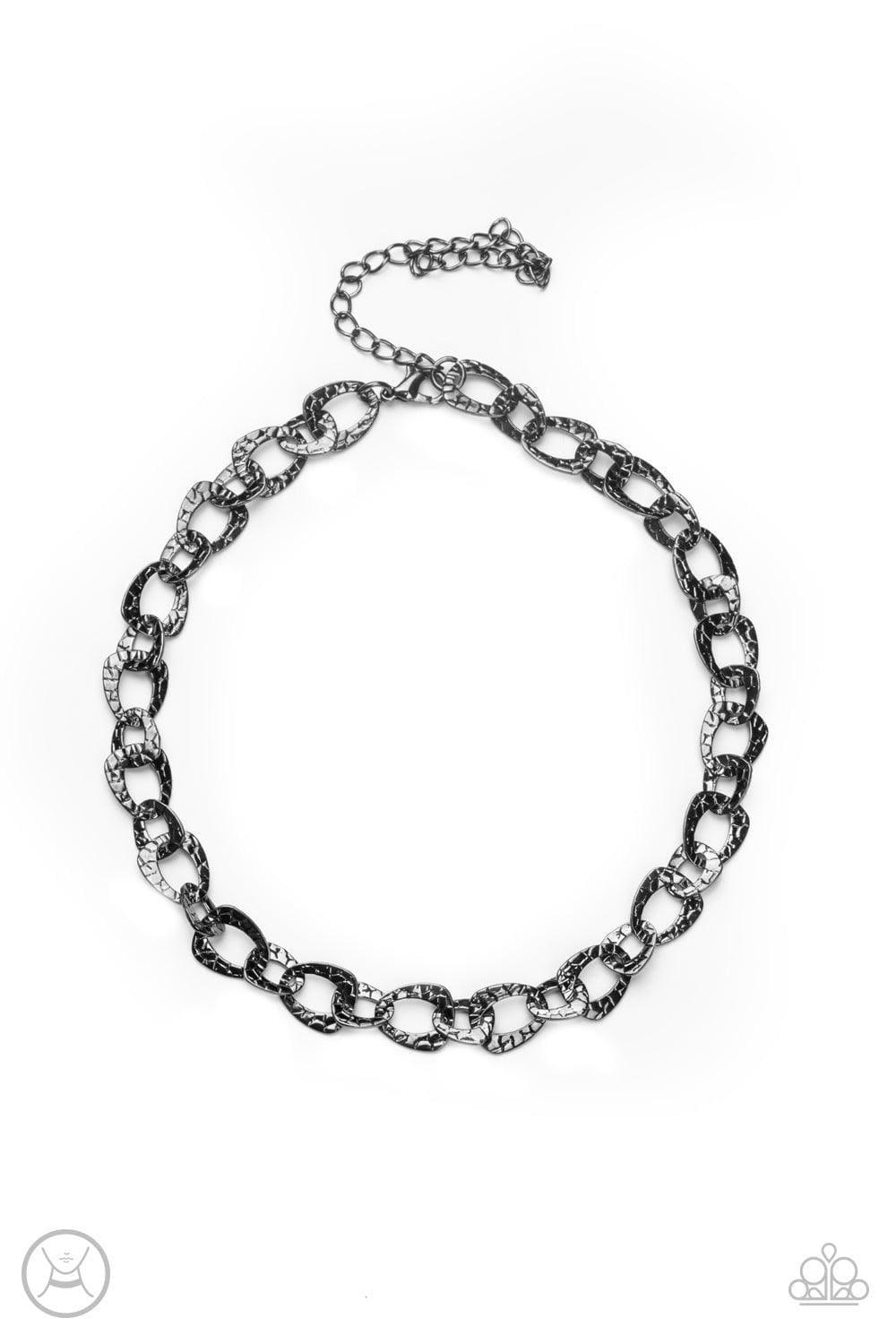 Paparazzi Accessories - Urban Safari - Black Choker Necklace - Bling by JessieK