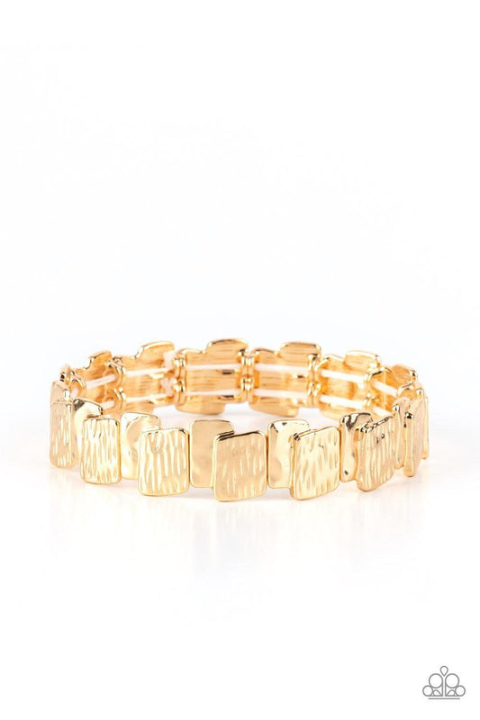 Paparazzi Accessories - Urban Stackyard - Gold Bracelet - Bling by JessieK