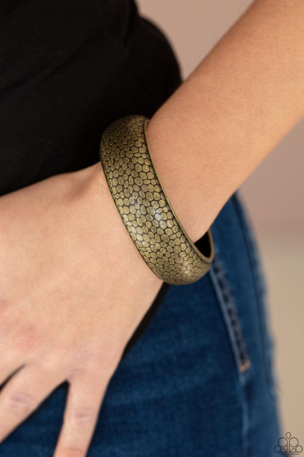 Paparazzi Accessories - Urban Wildlife - Brass Bracelet - Bling by JessieK