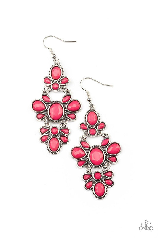 Paparazzi Accessories - Vacay The Premises - Pink Earrings - Bling by JessieK