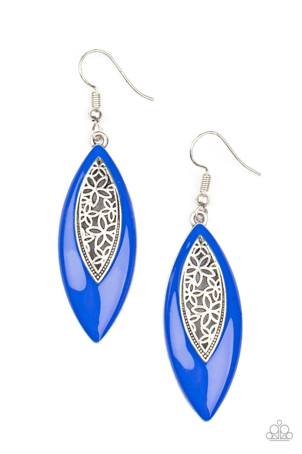 Paparazzi Accessories - Venetian Vanity - Blue Earrings - Bling by JessieK