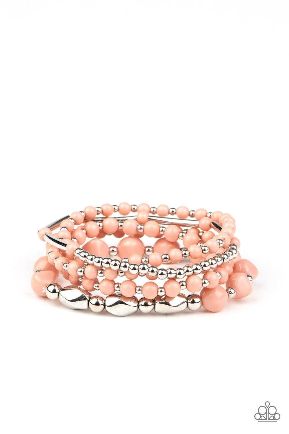 Paparazzi Accessories - Vibrantly Vintage - Pink Bracelet - Bling by JessieK