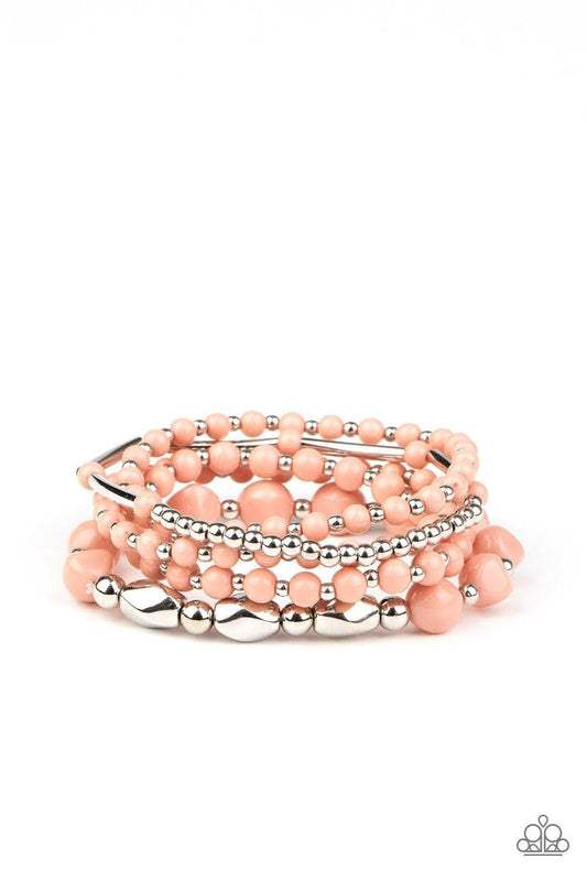 Paparazzi Accessories - Vibrantly Vintage - Pink Bracelet - Bling by JessieK