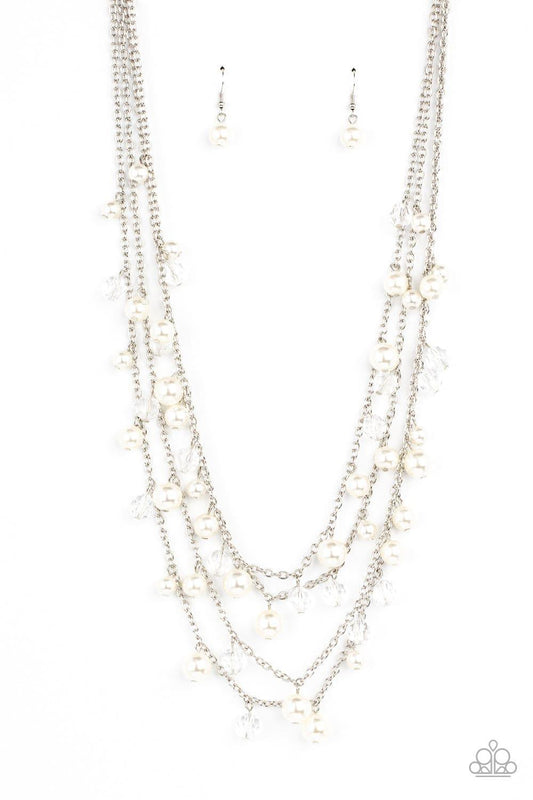 Paparazzi Accessories - Vintage Virtuoso - White Necklace - Bling by JessieK