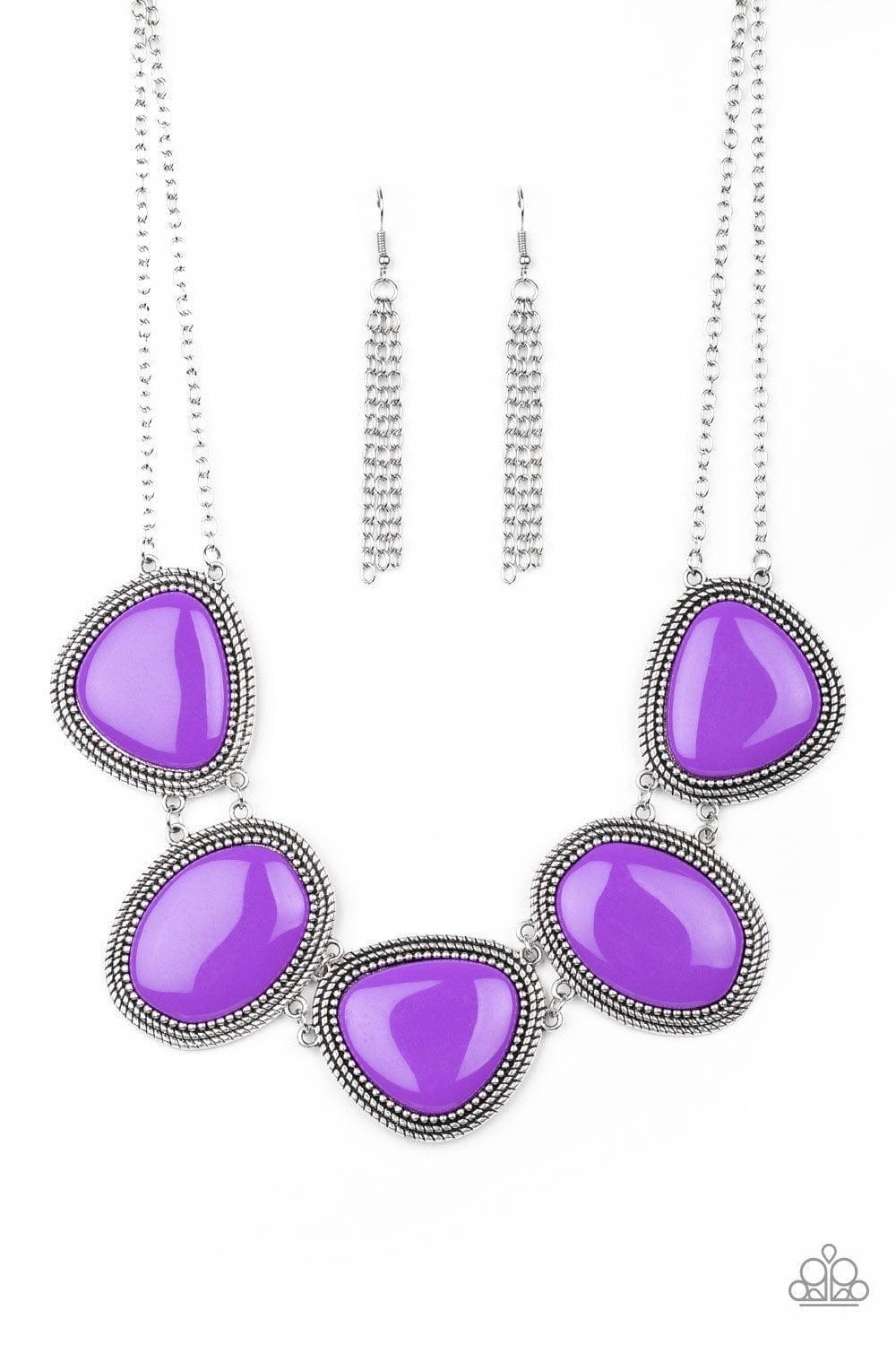 Paparazzi Accessories - Viva La Vivid - Purple Necklace - Bling by JessieK