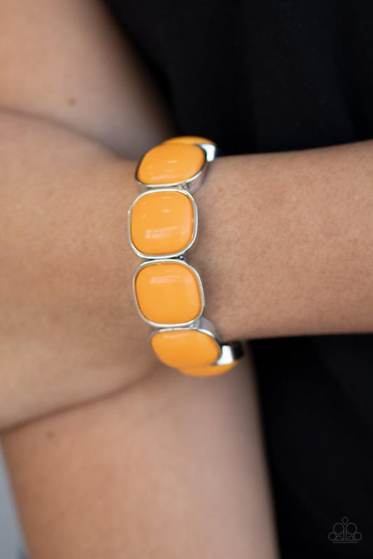 Paparazzi Accessories - Vivacious Volume - Orange Bracelet - Bling by JessieK