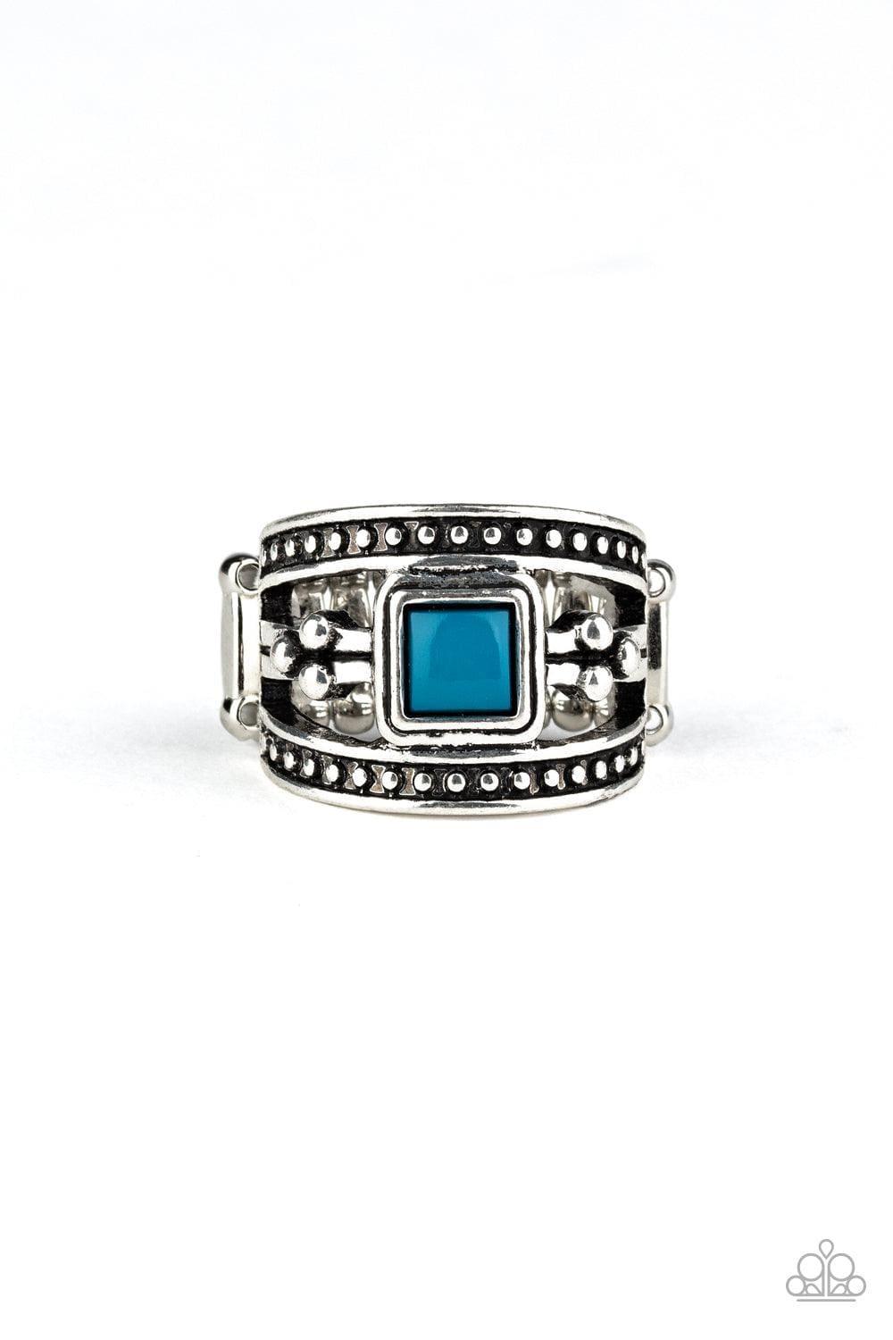 Paparazzi Accessories - Vivid View - Blue Ring - Bling by JessieK