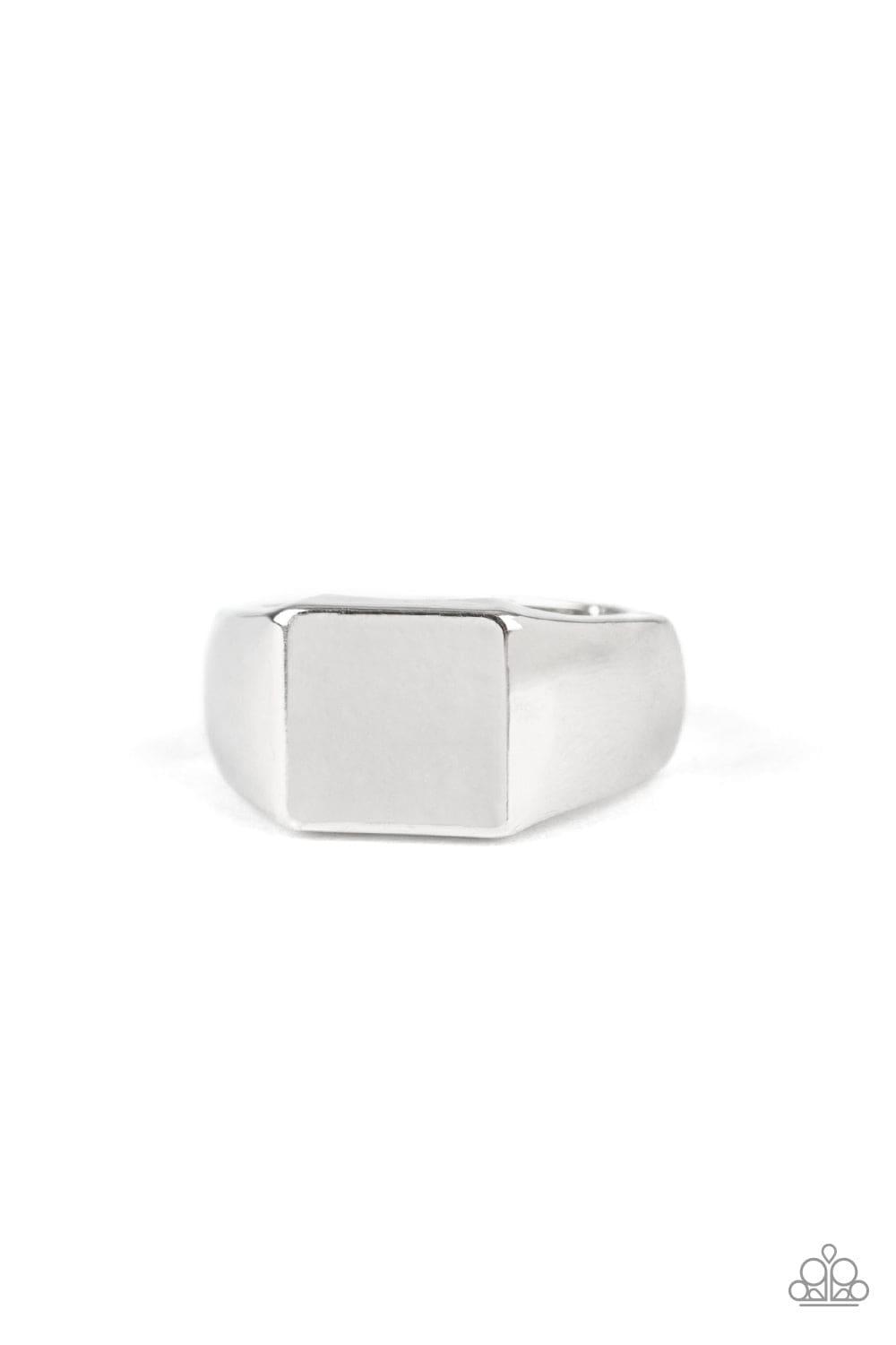 Paparazzi Accessories - Void - Silver Men's Ring - Bling by JessieK