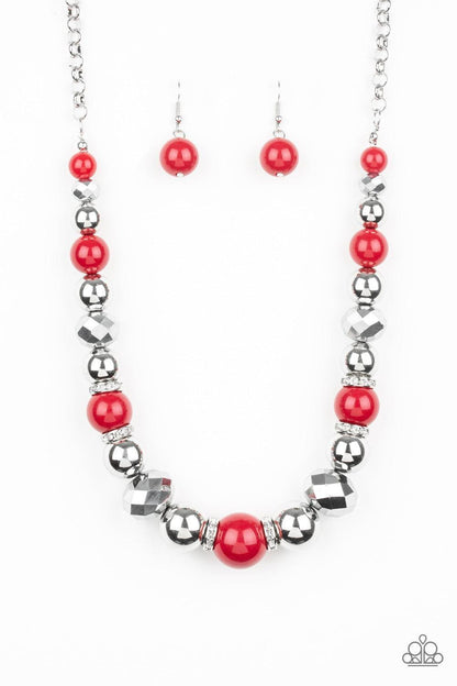 Paparazzi Accessories - Weekend Party - Red Necklace - Bling by JessieK