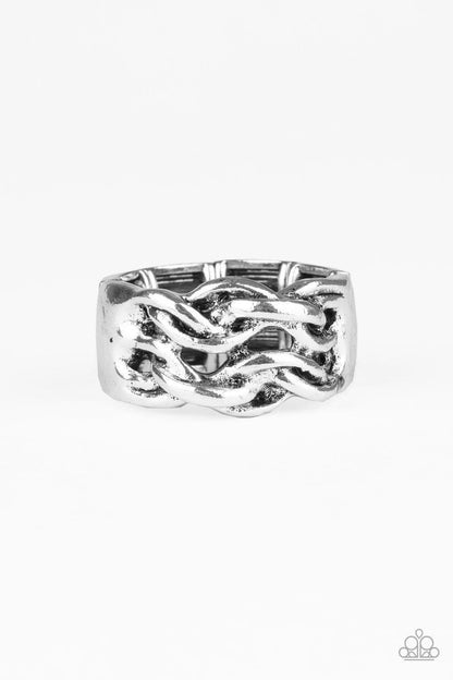 Paparazzi Accessories - Well-oiled Machine - Silver Men's Ring - Bling by JessieK