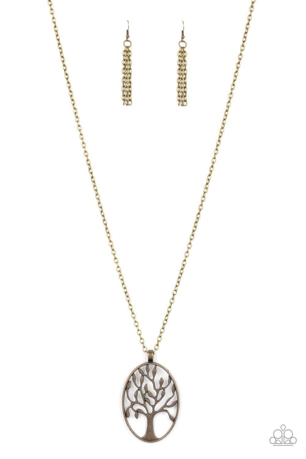 Paparazzi Accessories - Well-rooted - Brasse Necklace - Bling by JessieK