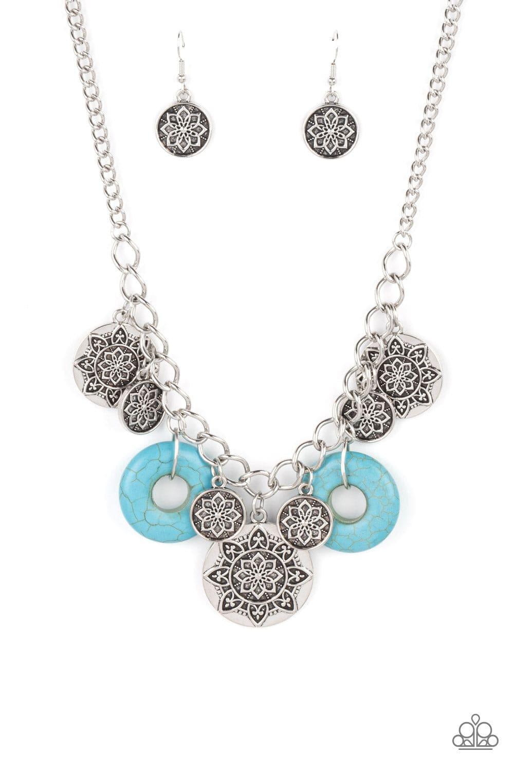 Paparazzi Accessories - Western Zen - Blue Necklace - Bling by JessieK