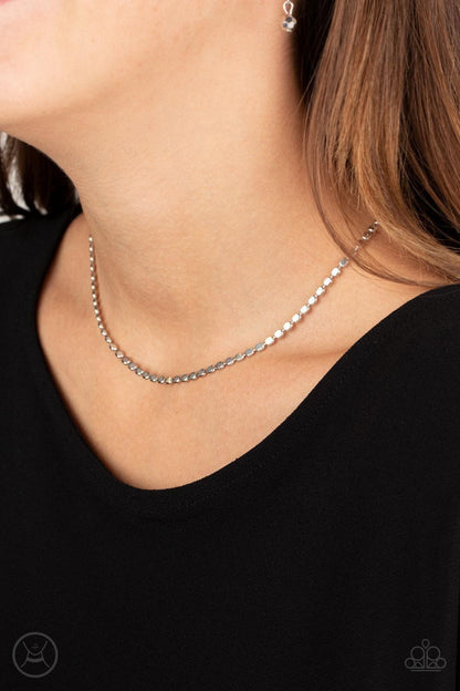 Paparazzi Accessories - When In Chrome - Silver Choker Necklace - Bling by JessieK