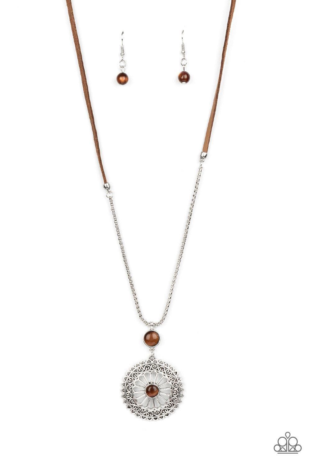 Paparazzi Accessories - Where No Mandala Has Gone Before - Brown Necklace - Bling by JessieK