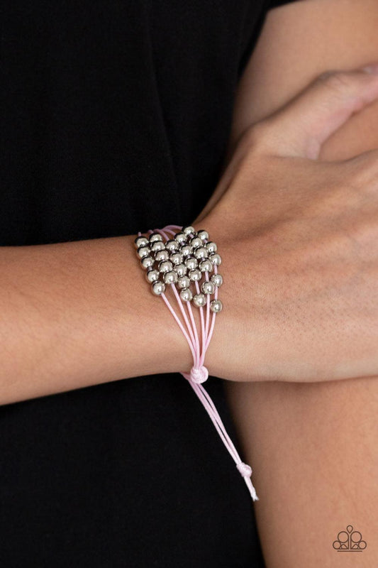 Paparazzi Accessories - Without Skipping a Bead - Pink Urban Bracelet - Bling by JessieK