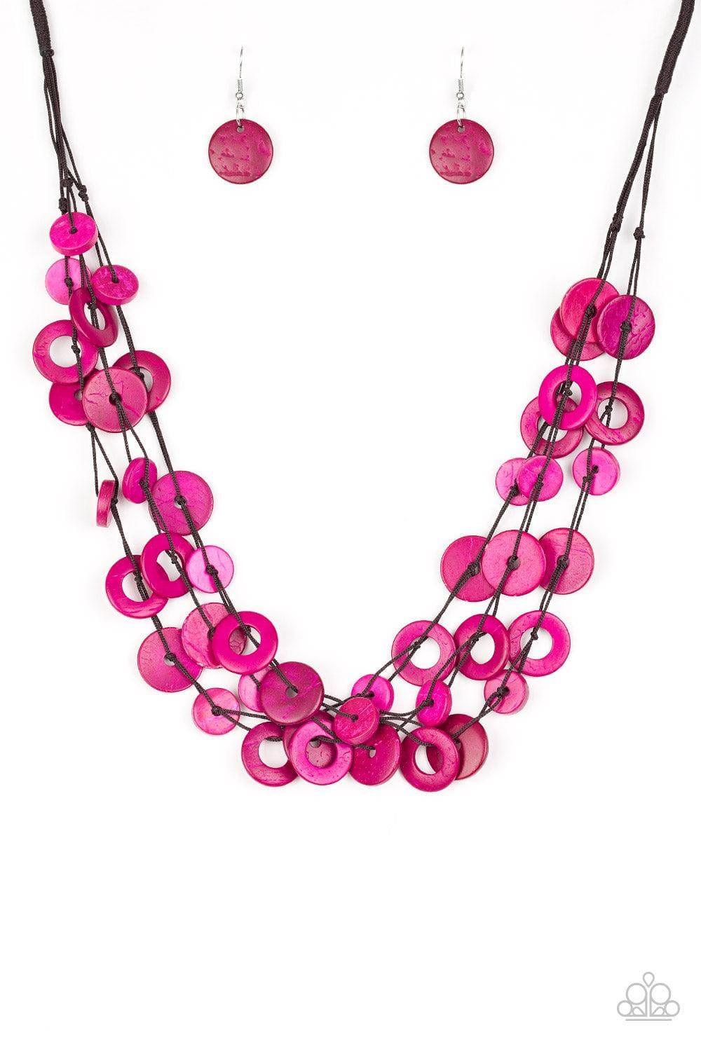 Paparazzi Accessories - Wonderfully Walla Walla - Pink Necklace - Bling by JessieK