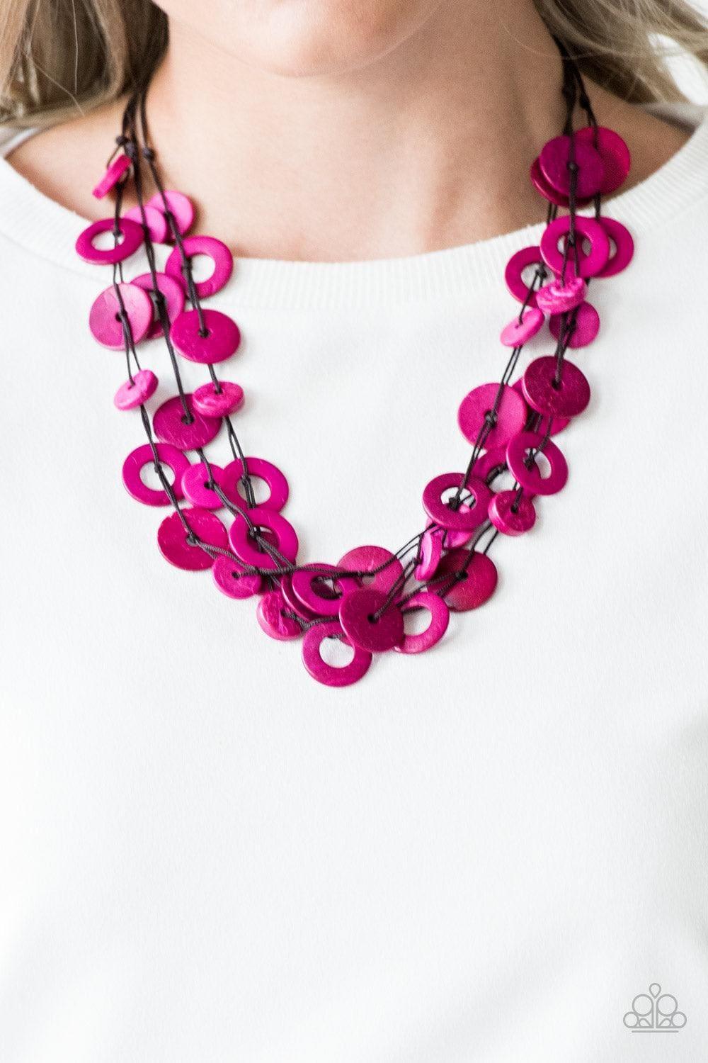 Paparazzi Accessories - Wonderfully Walla Walla - Pink Necklace - Bling by JessieK