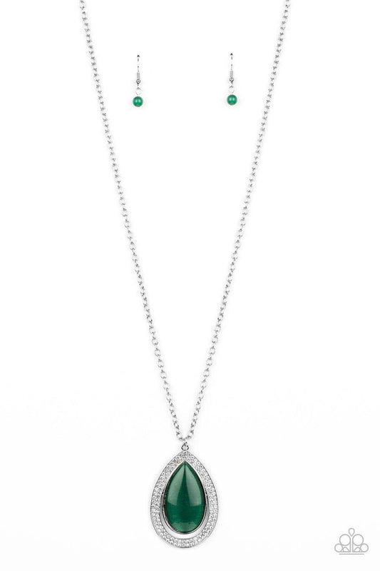 Paparazzi Accessories - You Dropped This - Green Necklace - Bling by JessieK