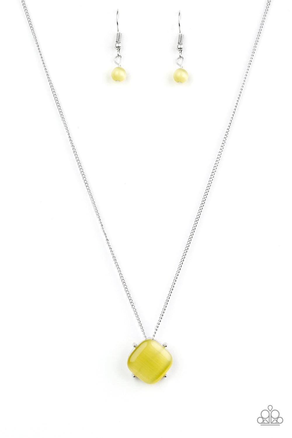 Paparazzi Accessories - You Glow Girl - Yellow Necklace - Bling by JessieK