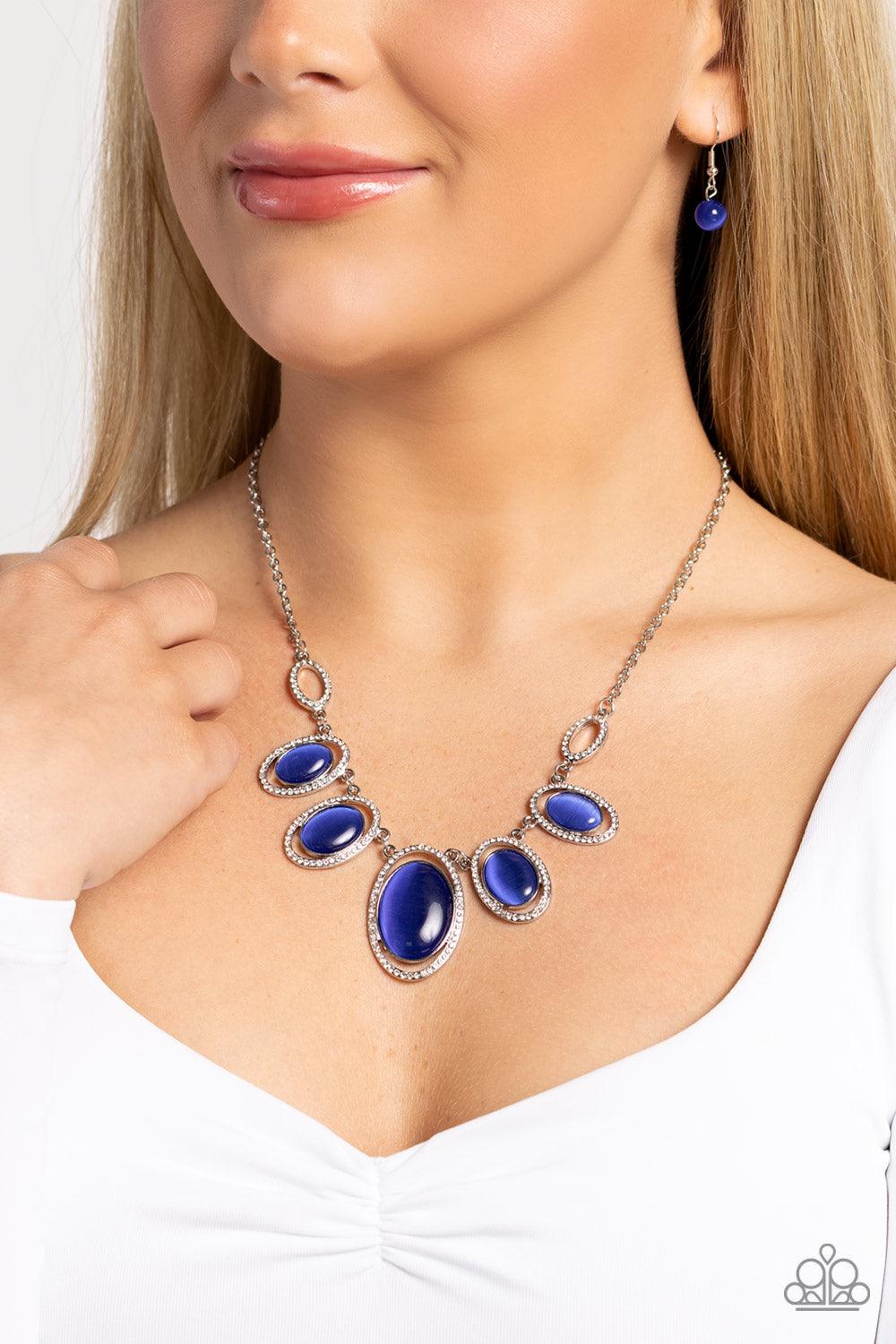 Paparazzi Accessories - A BEAM Come True - Blue Necklace - Bling by JessieK