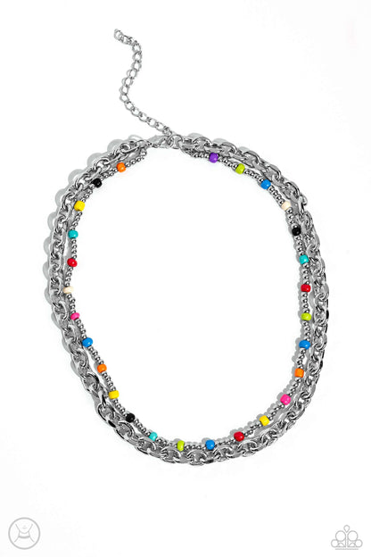 Paparazzi Accessories - A Pop of Color - Multicolor Choker Necklace - Bling by JessieK