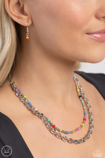 Paparazzi Accessories - A Pop of Color - Multicolor Choker Necklace - Bling by JessieK